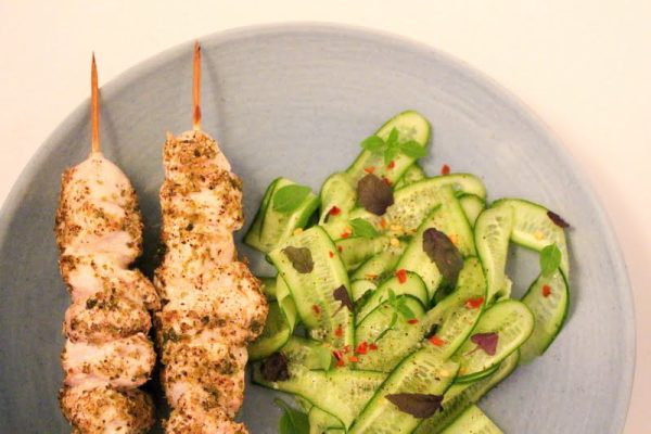 Shaved-Mini-Cucumber-Salad-with-Chicken-Skewers-6_resize